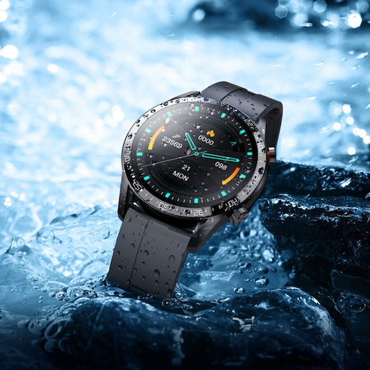 Hoco Y2 Pro Smartwatch με Παλμογράφο (Μαύρο)