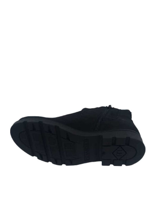 Leather Women's Ankle Boots Black