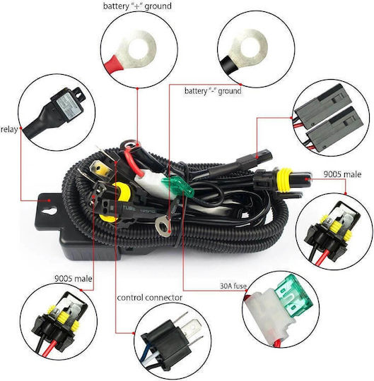 Carner Lamps Car & Motorcycle H4 Xenon 8000K Cold White 24V 35W 3pcs