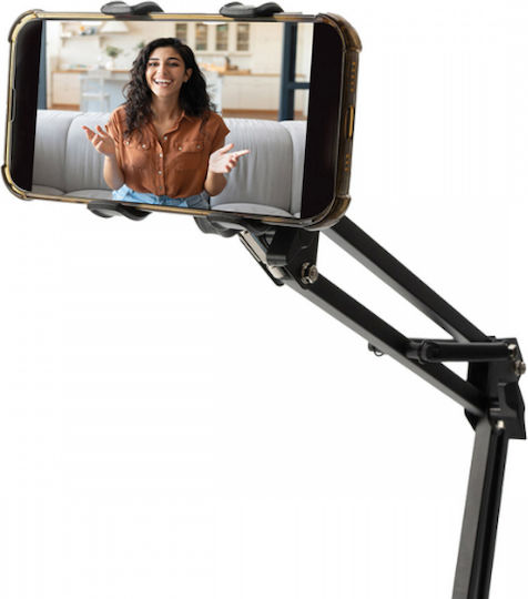 The Source Cell Phone Stand with Extension Arm in Black Color 126995