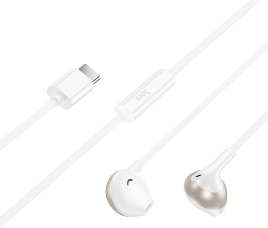 Hoco M115 In-ear Handsfree Headphones with Connector USB-C White