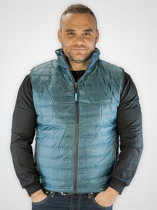 Bormann Pro Roma BPP7058 Men's Safety Vest Turquoise with Coating