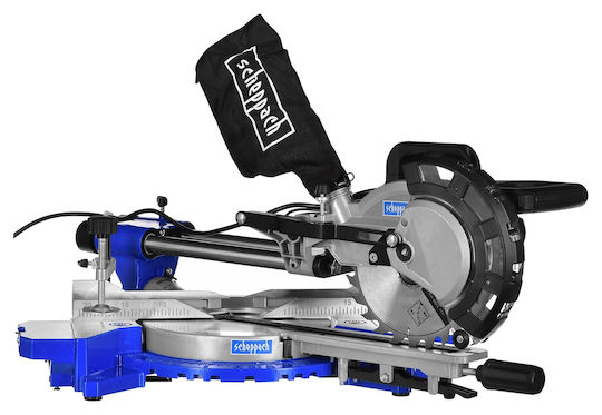 Scheppach HM216 Miter Saw Electric with Power 2000W, Cutting Disc Diameter 216mm & Cutting Speed 4700rpm