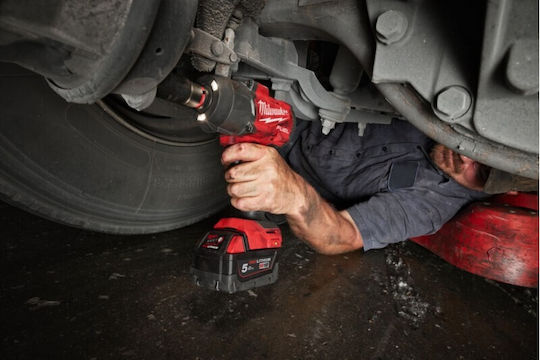 Milwaukee M18 FHIW2F12-502X Brushless Μπουλονόκλειδο Μπαταρίας 18V 2x5Ah με Υποδοχή 1/2"