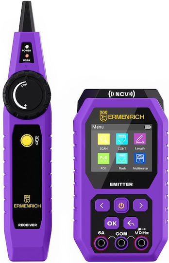 Ermenrich 84553 Kabeltester Netzwerk RJ45 Digital