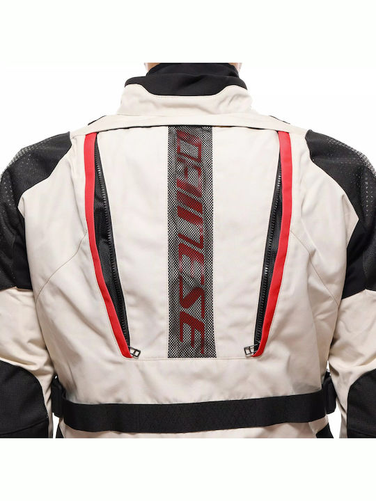 Dainese Gullfoss Men's Motorcycle Jacket 4 Seasons Waterproof Tidal Foam / Black / Red