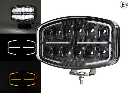 Кръглаς Фарове за кола LED Mitsubishi Вземане 10 - 30V 50W 24.5см с Бял осветление 1бр