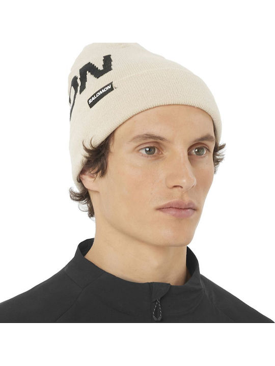 Beanie Γυναικείος Σκούφος Πλεκτός σε Μπεζ χρώμα