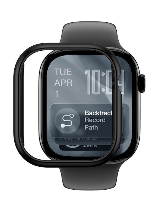 AmazingThing Minimal Plastic Case in Black color for Apple Watch Series 11 46mm