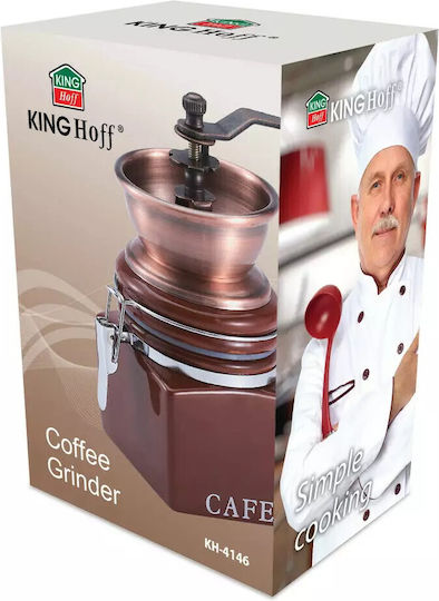 KING Hoff Manual Coffee Grinder Brown KH-4146