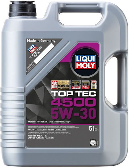 Liqui Moly Top Tec 4500 Συνθετικό Λάδι Αυτοκινήτου 5W-30 5lt