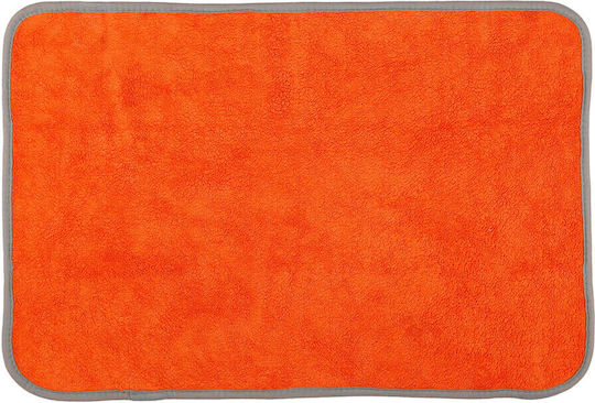 Premium Quality Double-sided Microfiber Cloth 40x60 Cm Grey Orange