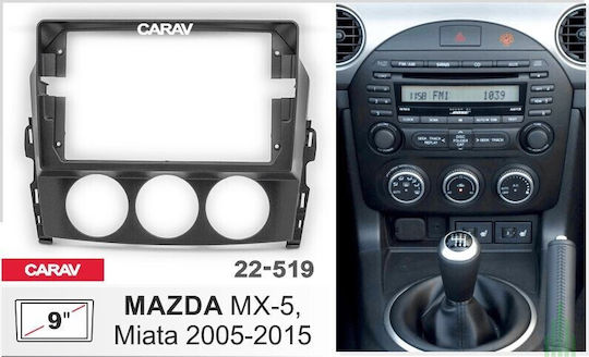 CARAV Industries Inc. Πρόσοψη 2 Din Συμβατή με Οθόνη 9" για Mazda MX-5 2009-2015