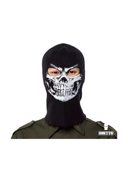 Ghetto Vollgesichts-Balaclava für Motorradfahrer Schwarz Farbe