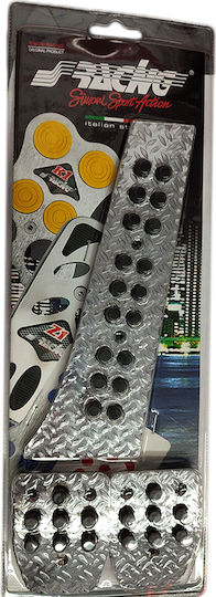 Simoni Racing Special Σετ Πεταλιέρες Αυτοκινήτου για Bmw Golf Ασημί 3τμχ