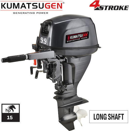 Kumatsugen GM6300 Gasoline 4 Stroke Outboard Engine with 15hp Horsepower