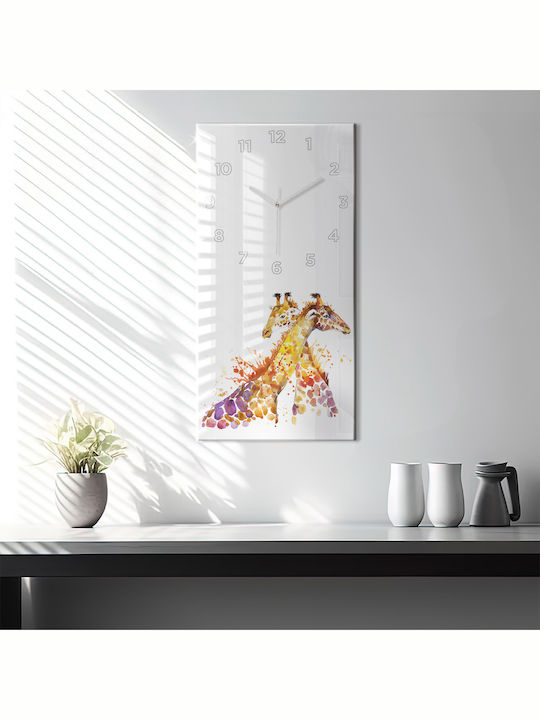 Tulup Kids Glass Wall Clock 30x60cm