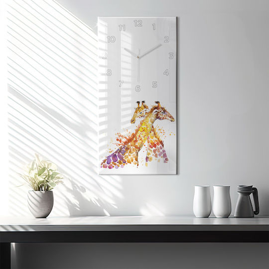 Tulup Kinder Wanduhr Glas 30x60cm
