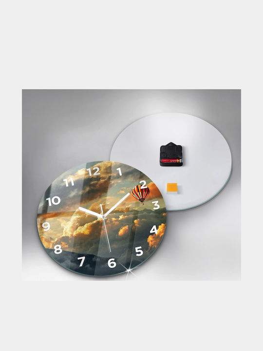 Tulup Kinder Wanduhr Glas
