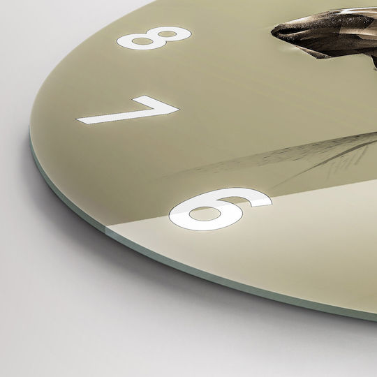 Tulup Ceas de Perete pentru Copii Sticlă