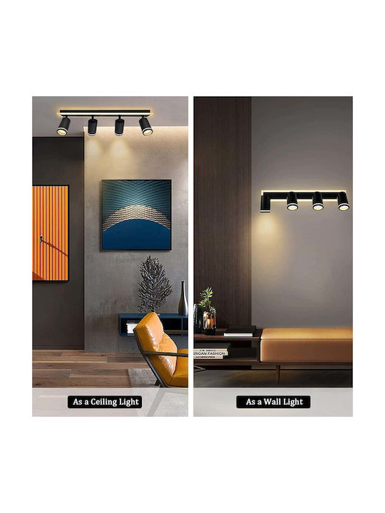 Alista Home LED Alb Natural Spot în Culoare Negru