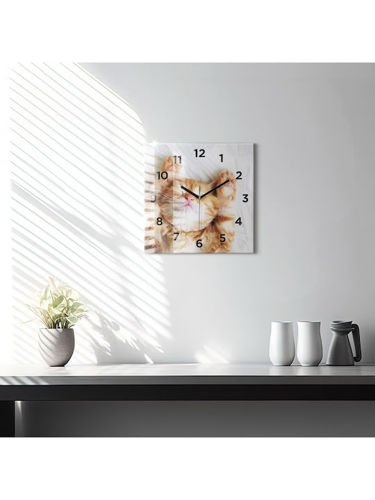 Tulup Kids Glass Wall Clock 30x30cm
