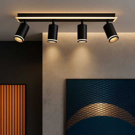 Alista Home LED Natural White Spot in Black Color