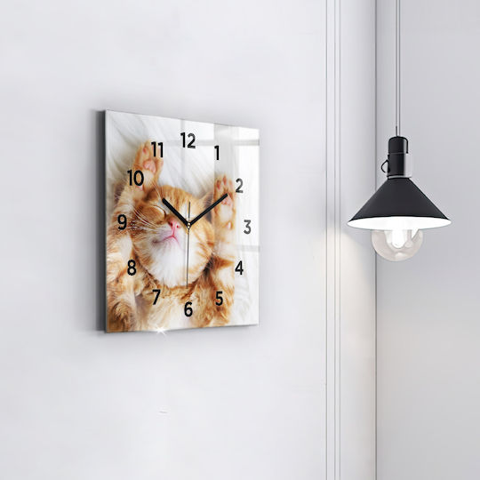 Tulup Детски стенен часовник Стъкло 30x30см