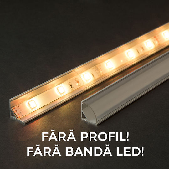 Transparent Screen LED Strip Aluminum Profile 1000 mm