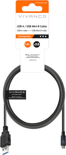 Vivanco 1.5m USB 2.0 Cable A-Male to