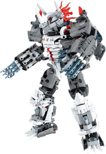 IM Master Building Blocks Mechanical Mecha Warrior Silver for 6+ Years 965 Pieces