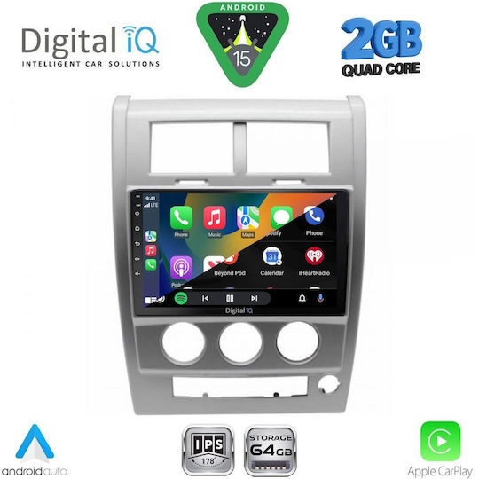 Digital IQ Ηχοσύστημα Αυτοκινήτου για Jeep Cherokee / Liberty 2007-2014 (Bluetooth/USB/WiFi/GPS/Apple-Carplay/Android-Auto) με Οθόνη Αφής 10"