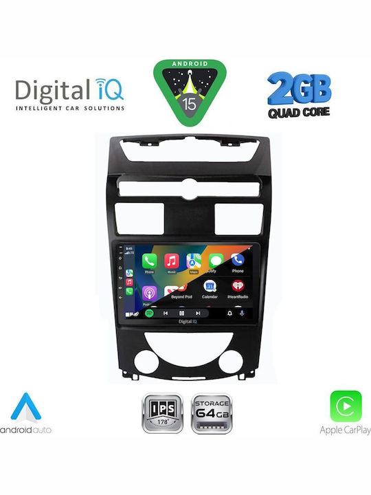 Digital IQ Car Audio System for Ssangyong Rexton 2006-2015 (Bluetooth/USB/WiFi/GPS/Apple-Carplay/Android-Auto) with Touch Screen 10"