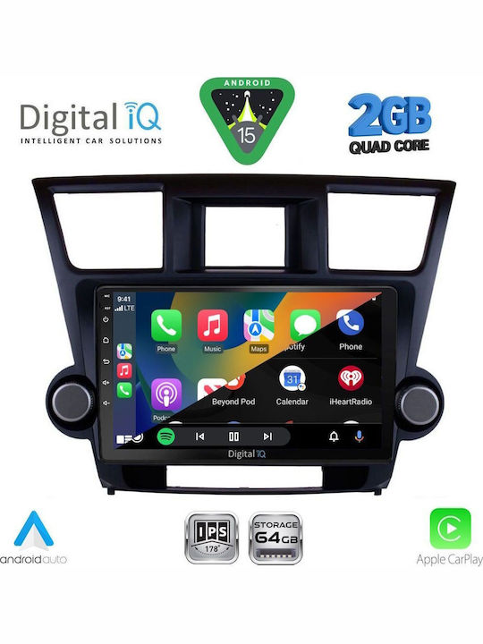 Digital IQ Автомобилна Аудио Система (Блутут/USB/WiFi/GPS/Apple-Carplay/Android-Auto) с Тъчскрийн 10"