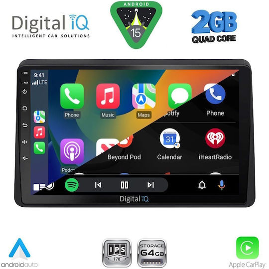Digital IQ Ηχοσύστημα Αυτοκινήτου για Opel Movano Renault Master Nissan NV400 2020 (Bluetooth/USB/WiFi/GPS/Apple-Carplay/Android-Auto) με Οθόνη Αφής 10"
