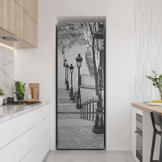 Magnetisches Kühlschrank Wandsticker Mit Charmanten Laternen In Der Stadt 70x190 Cm