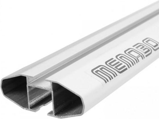 Menabo Car Roof Bars Aluminum Lince XL 135cm for Peugeot 508 5D 2018 for Cars with Factory Roof Bars Set with Roof Rack Legs Silver