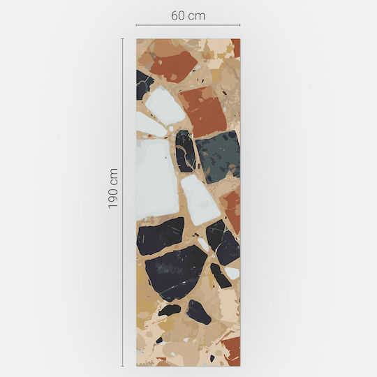 Husă Magnetică Decorativă Pentru Frigider Prim-Plan Mozaic De Piatră 60x190 Cm
