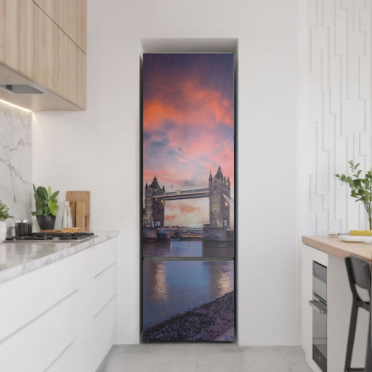 Moderner Magnetischer Kühlschrankaufkleber Die Tower Bridge Aussicht In London 60x190 cm