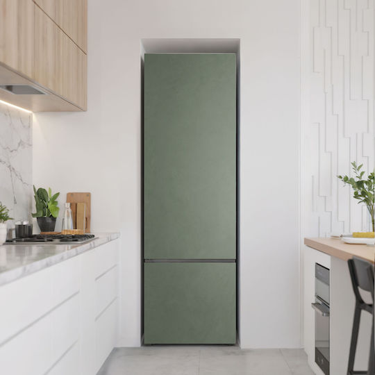 Wandsticker Magnetisches Kühlschrankcover Wasserdicht Olivefarben 60x190 cm