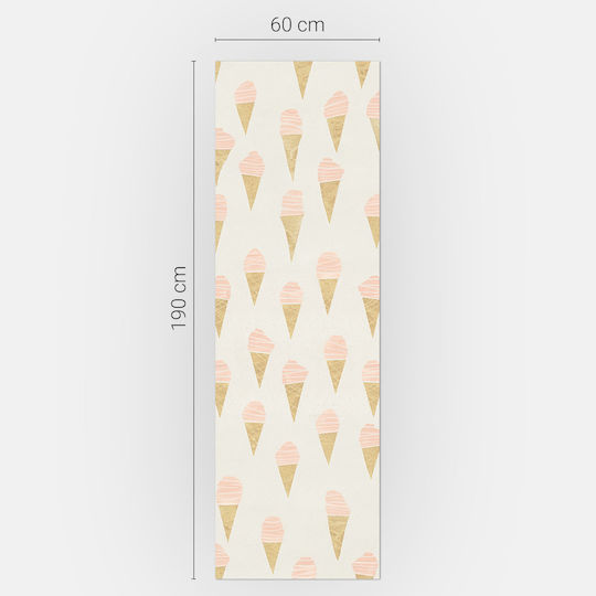 Magnetisches Kühlschrankcover Druck Illustration Eiscreme Waffel 60x190 cm
