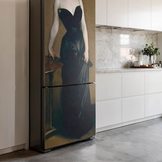 Decorativă Husă Magnetică Pentru Frigider Model Siluetă Elegantă Rochie 70x190 Cm