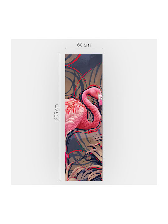 Magnetic Refrigerator Cover Kitchen Flamingo Tropical Style 60x250 Cm