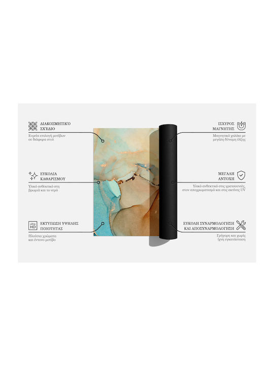 Магнитно Покритие За Радиатор Естетично Покритие Геометричен Дизайн Плочки 60x250 См