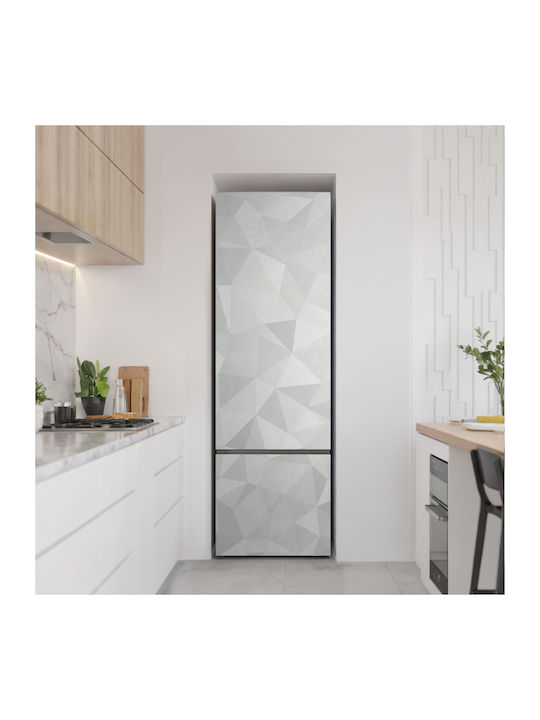 Wandsticker Magnetisches Kühlschrankabdeckung Design Polygon Formen 3d 60x190 Cm