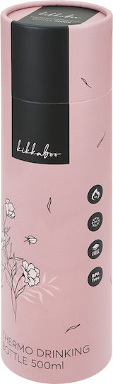 Kikka Boo Bottle Thermos Stainless Steel BPA Free 500ml Blush
