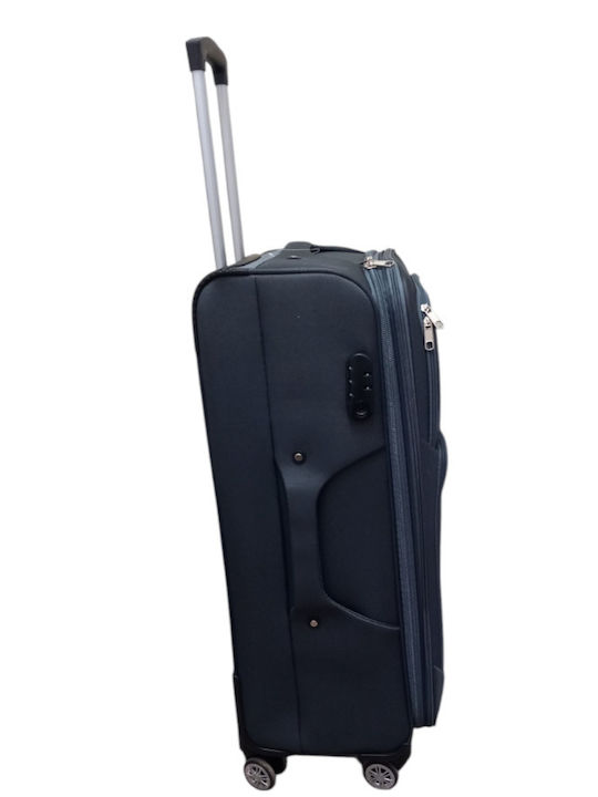 Jetbags Rz8024 Комплект Текстилни Куфари За Пътуване 3 Броя 4 Колела И Заключване Сив