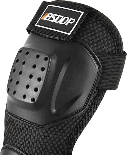 Set Protecție Genunchi Coturi Motocicletă Durabil Abs Ușor Confortabil Reglabil Motocicletă Scuter Atv Enduro Bicicletă Fixato Negru