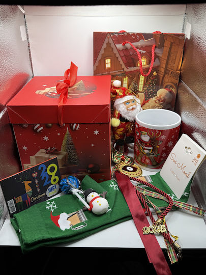 Christmas Secret Santa Gift Set 2026 Mug Sock & Santa Claus Doll