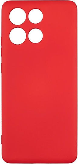 Beline Umschlag Rückseite Silikon Rot (Moto G86)